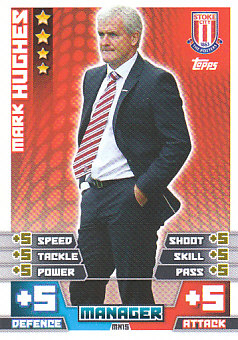 Mark Hughes Stoke City 2014/15 Topps Match Attax Manager #MN15